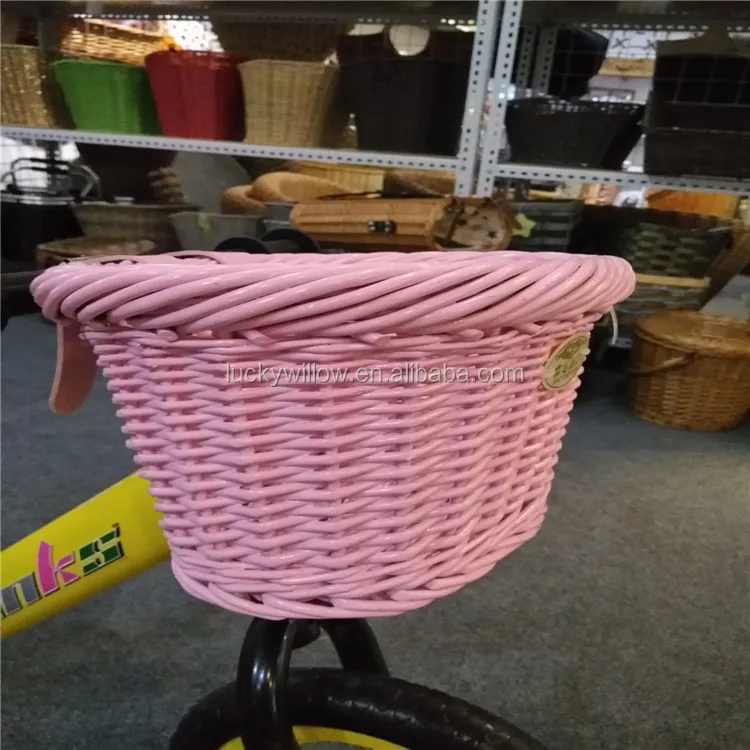 wholesale cheap and high quality colorful willow bike basket