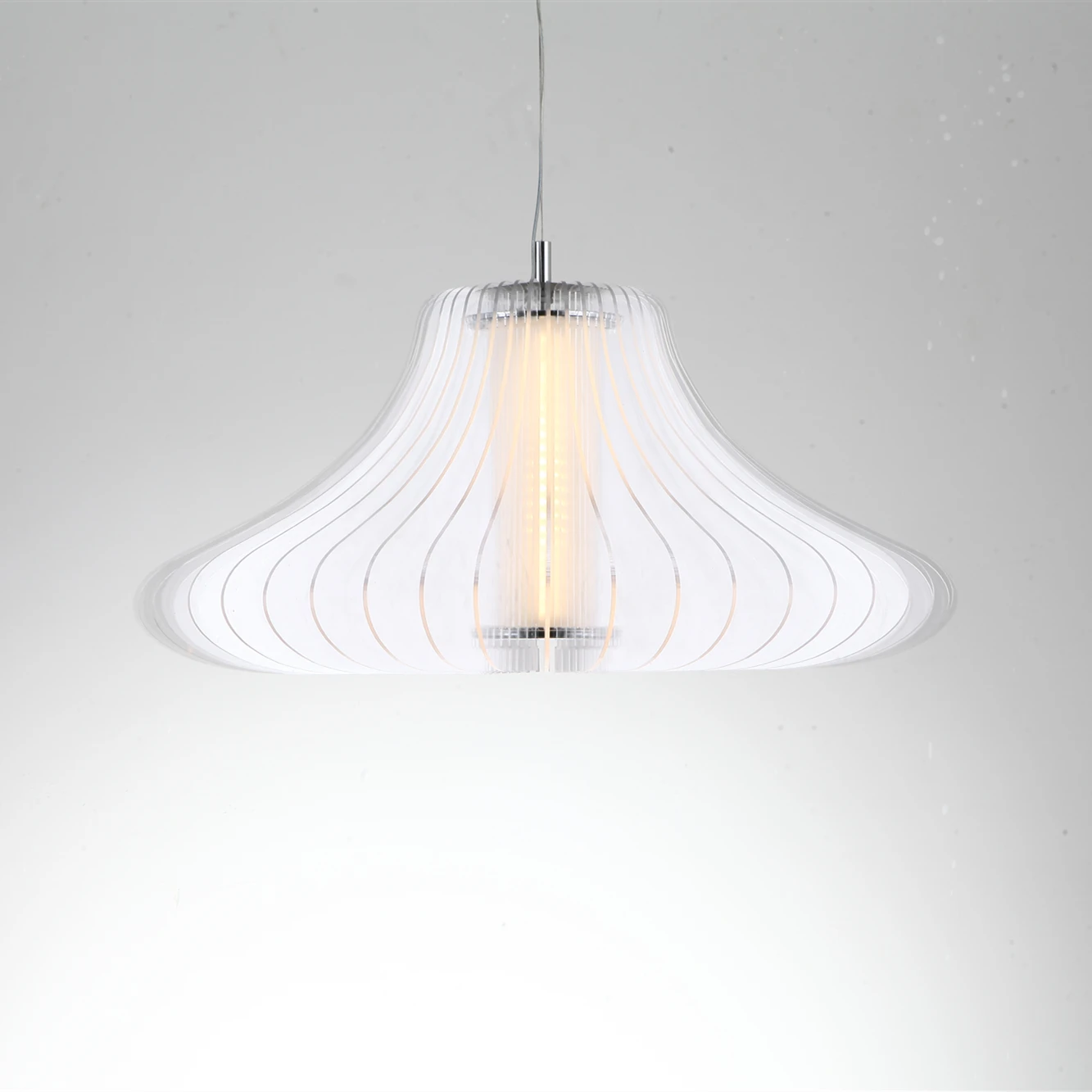 Zhongshan European simple modern indoor living room led white pendant light chandelier