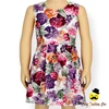48BQA243 Yihong Girls Outfits Garments Sleeveless Floral Vintage Dress Kid Girl Cotton Frock Designs
