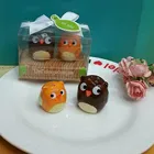 Cute owl baby shower favors salt and pepper shakers gift set