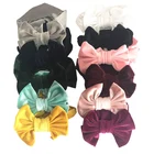 Holiday Headband Baby Holiday Photography Cotton Elastic Hair Band Gold Velvet Big Bow Headband Hair Accessories
