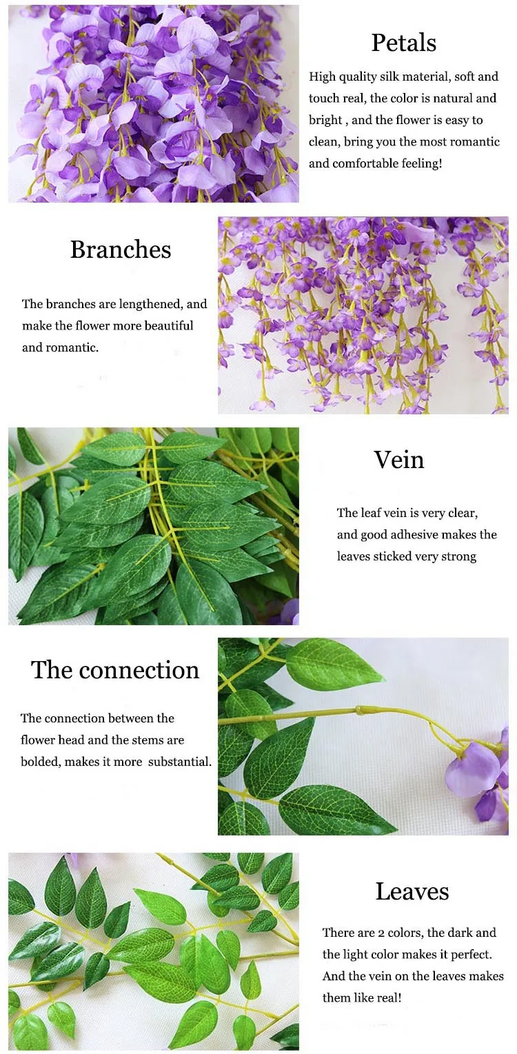 flower wholesale wisteria tree hall decoration