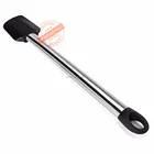 5-Piece Stainless Steel Silicone Kitchen Utensil Set Includes Spatula, Spoon, Ladle, Spaghetti Server Slotted Turner