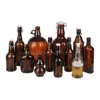 Wholesale 500ml 1000ml Amber Grolsch Style Airtight Swing Top empty clear beer bottles