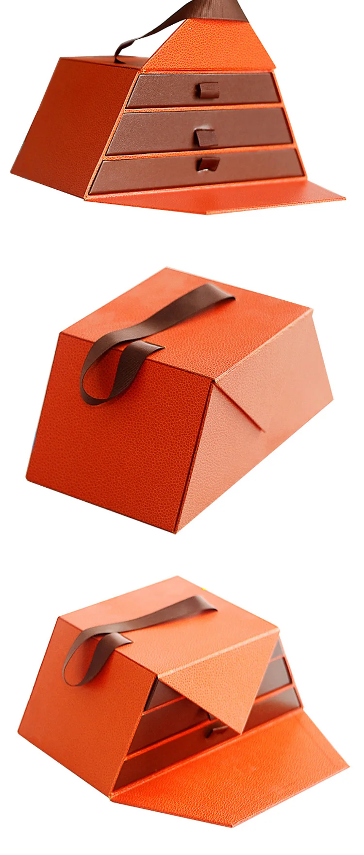 trapezoid premium gift box custom luxury paper chocolate gift