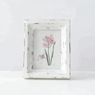 wholesale rustic white mdf wooden box picture photo frame