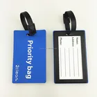 Personalized logo luggage tags airline 3D pvc rubber custom luggage tag