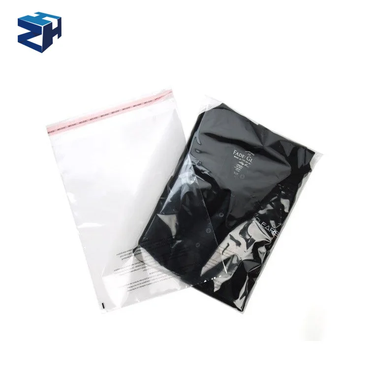 clear plastic bags for shipping clothing