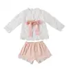 Child girl clothing daily suit top shorts kids baby clothes one set