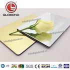 GLOBOND Mirror Finish Aluminium Composite Panel For Kitchen Cabinet