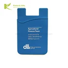 2019 Hot Sale Silicone Cell Phone Card Holder Stand Mobile Pouch Wallet Case With Custom Logo