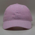 Hot Sale Men Women Baseball Plaid Cap Snapback Hat pink and white plaid pattern Adjustable sports cap