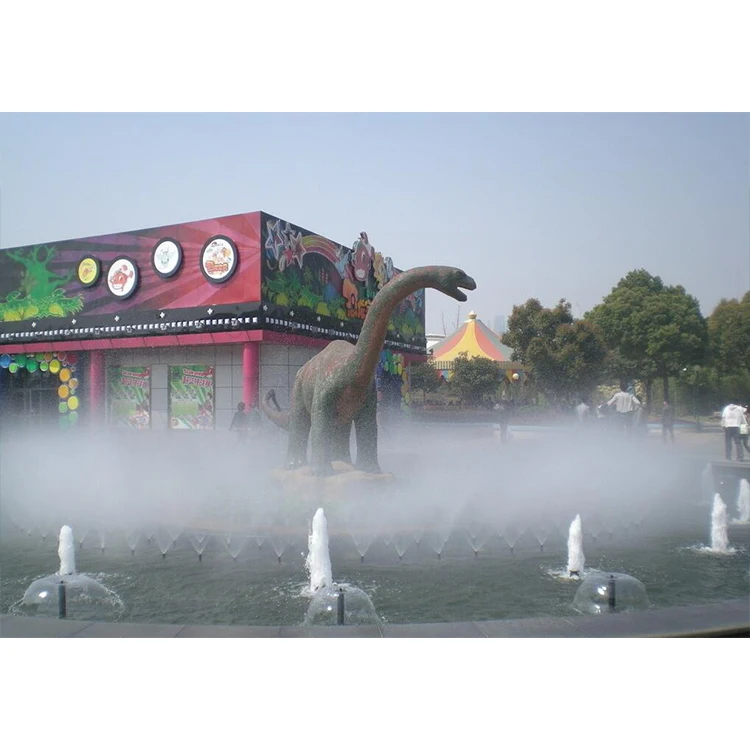 Garden Natural Cold Fog Water Fountain Decorative Colorful