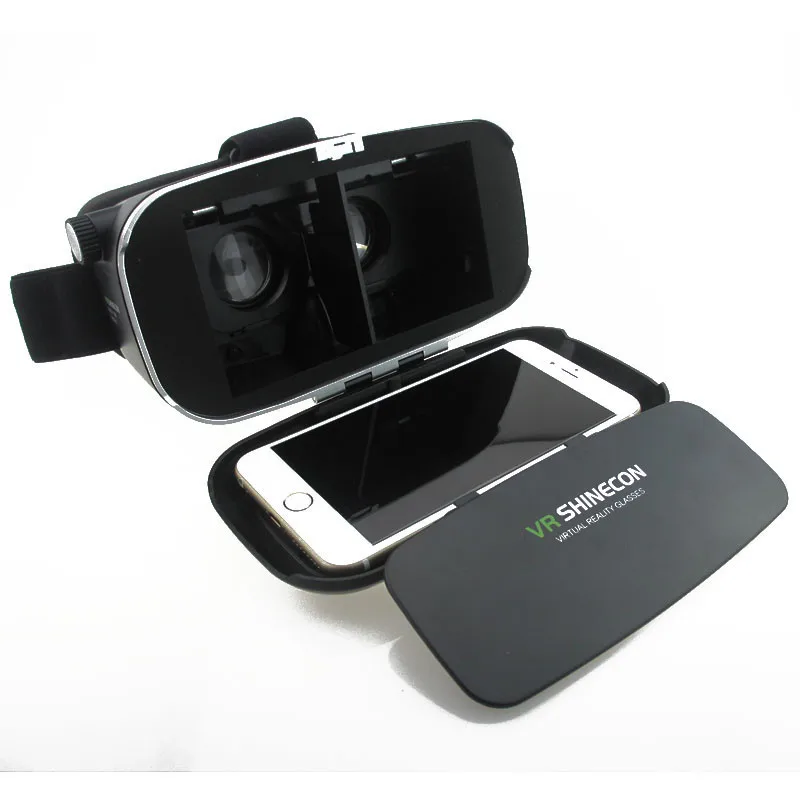 Shinecon VR Virtual Reality 3D Glasses Headset Oculus Rift Helmet Video for 3.5'-6.0' Smartphone Google Cardboard DK2 + Gamepad