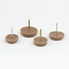 Nail-on Teflon Plastic Furniture Glides with Screw Plastic Nail-on Glides