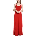 Adult Dress Women Casual Sleeveless Beach Long Cami Maxi Tank Top Beach Dress