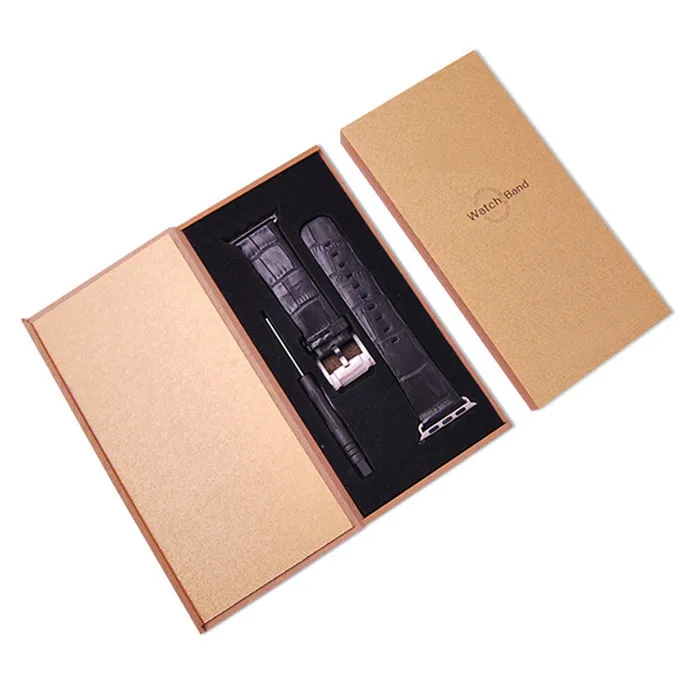High Quality Embossed Crocodile Alligator for Apple Watch Leather Band OEM ODM_5