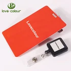 Custom printing employee plastic badge reel working ID card