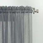 Custom made curtain design living room grey voile curtain