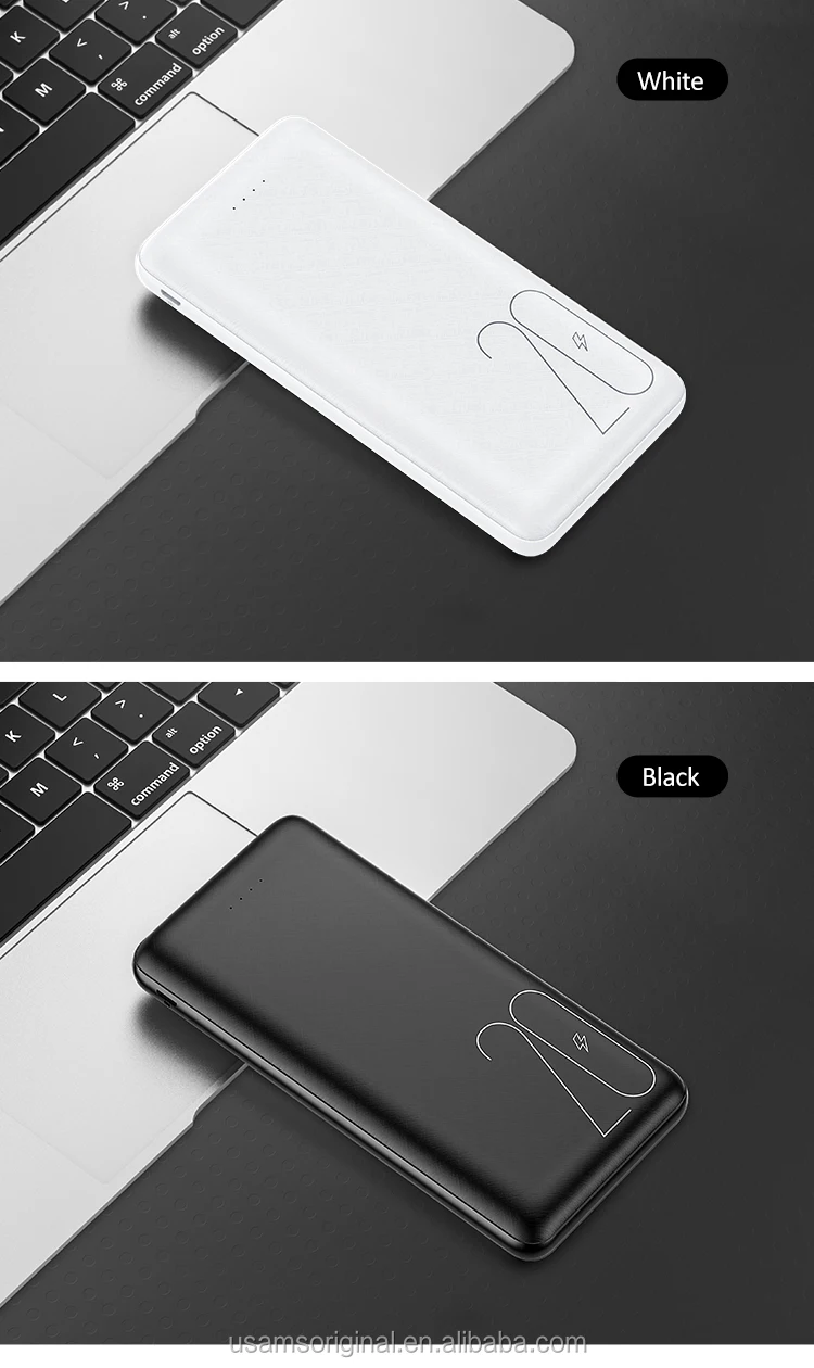 USAMS CD80 Customize Dual USB Outputs Inputs Portable Fast Charge Powerbank 20000 mAh - ANKUX.COM