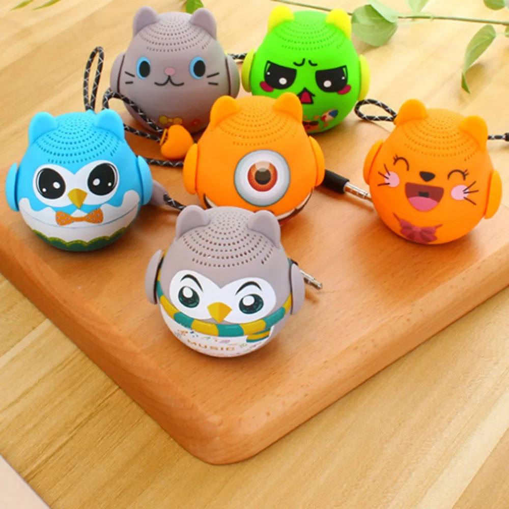 6 Designs Portable Cute Mini Cartoon BT Speaker With Selfie as Promotional Gift - ANKUX Tech Co., Ltd