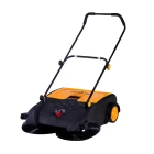 mini magic parking lot walk behind cordless easy cleaning brush sweeper
