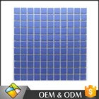 300x300 Hot Sale Popular Pure Blue Ceramic Tile Swimming Pool Mosaic