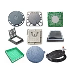 Customized high quality sewer round Ductile Cast Iron sewer Manhole Cover Price EN124 B125 Design lawn grass grall