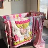 100% cotton hot balloon baby cot bedding set crib bedlinen baby comforter set sheet bumper quilt sets