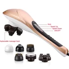 Electric rotating handheld massager vibrator with 4 massage modes