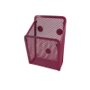 Office Supply Red Metal Wire Mesh Wall Magnetic Pencil Pen holder organizer for Whiteboard Marker Locker