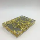 Rectangle Shape Photo Insert Acrylic Photo Frame With Water And Glitter