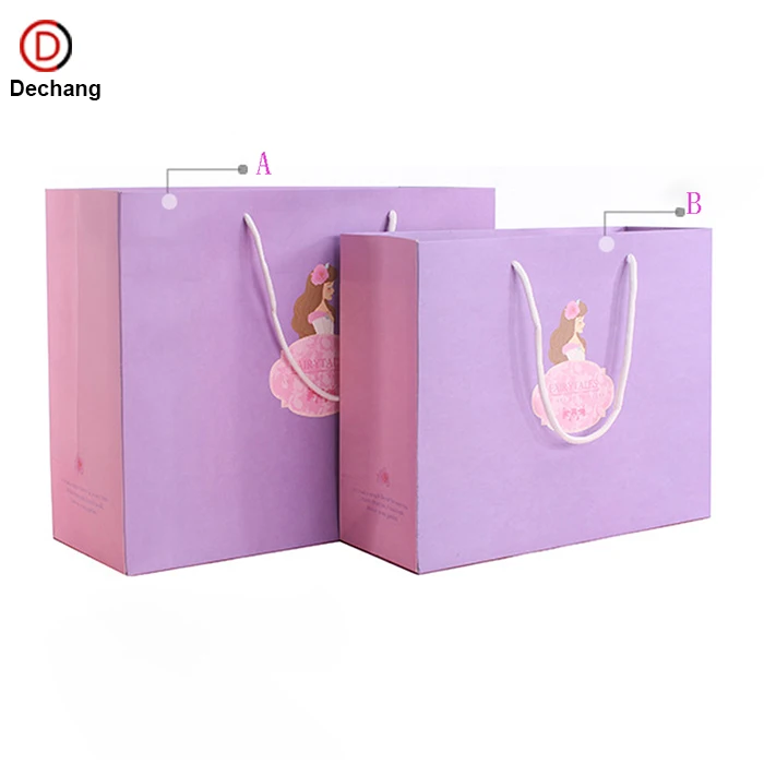 custom birthday lovely cartoon beauty printed kraft gift paper