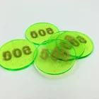 2016 Cheap custom logo embossed engraved Plastic Acrylic coin