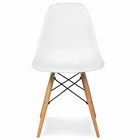 Legs Chair Kitchen Legs Mid Century White Modern Kitchen Wood Legs Dining Chair With Molded Plastic Shell