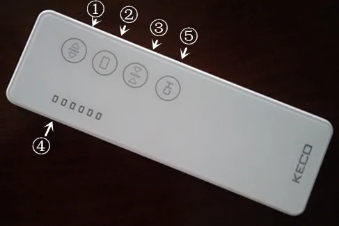 KECO touch button automatic curtain emitters R36A-6 with 6 channels and prompt response for remote curtains and automatic blinds