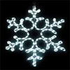 white snowflake lighting 2D led motif light for decoration