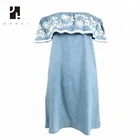 women sexy latest formal patterns casual off shoulder dress