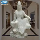 White Jade Hand Carved Chinese Deity Statues