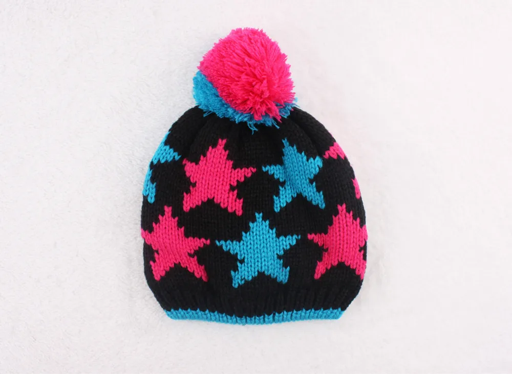 sunny shine custom cheap cute cartoon beanie kids knitted hats