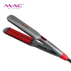 Red Ceramic coating Titanium Professional Hair Straightener With Infrared Flat Iron