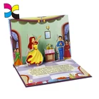 custom size Full color child learning customized 3D pop up Cartoon kid story book