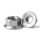 The factory produces high quality stainless steel hex flange nut