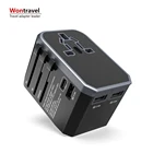 Universal Travel adapter plug Type C USB quick charger 42W PD adaptor power electrical plug outlet