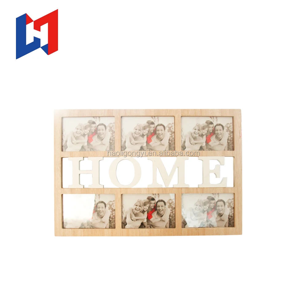 wholesale household decorative square picture funny wooden photo