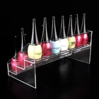Clear Plastic Polish Display Stand 3 Tiers Clear Plastic Acrylic Nail Polish Display Stand Rack