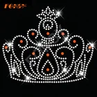 Beautiful Crown Rhinestone Transfers Crystal Western Bling Hotfix Motif