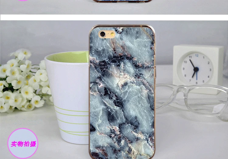 Color Printing Stone Case for Cell Phone With Marble for iphone 6 Cover Case