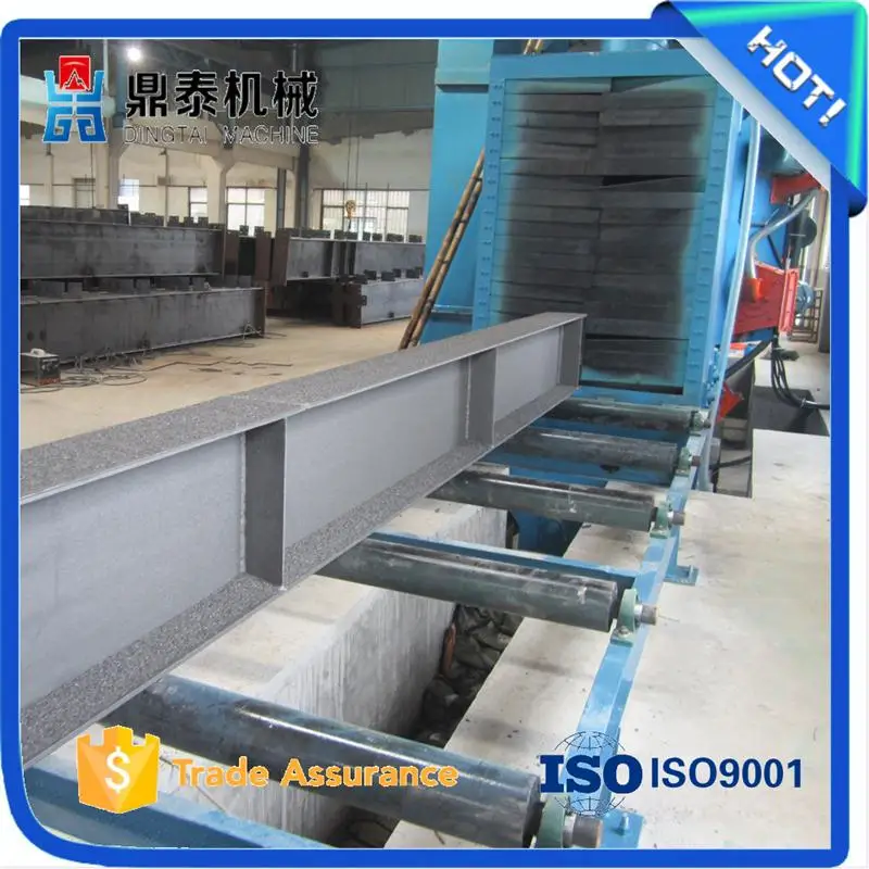 automatic feed i beam shot blasting machine, automatic polishing machine