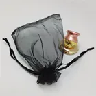 pink fabric jewelry organza bag Drawstring pouch for gift